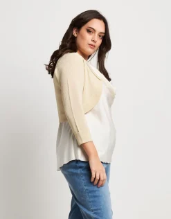 Bolerino stondato in lurex