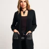 Caban con strass animalier