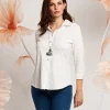 Camicia con bottoni in madreperla