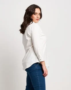 Camicia con bottoni in madreperla