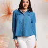 Camicia con colletto e pattine