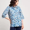 Camicia in cotone stampato fantasia