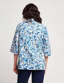 Camicia in cotone stampato fantasia