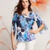 Camicia in georgette fantasia