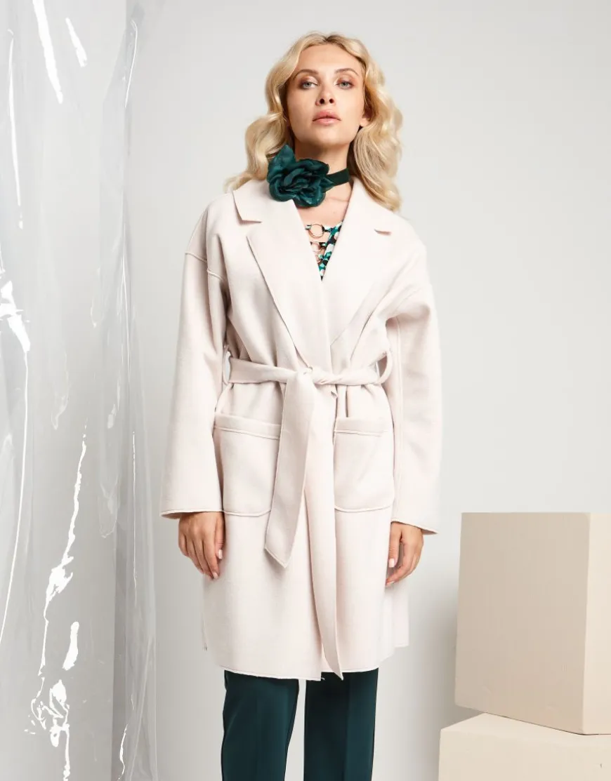 Cappotto a vestaglia con cintura