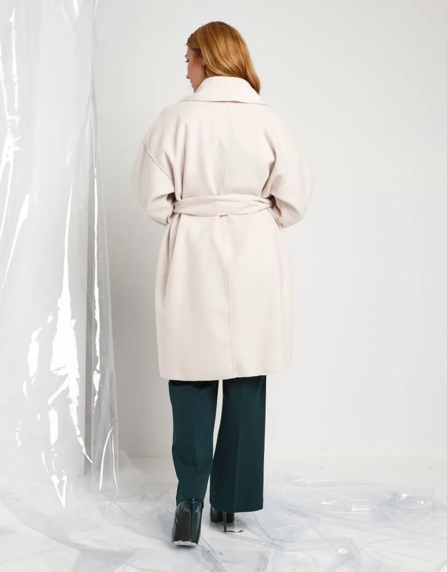 Cappotto a vestaglia con cintura