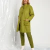 Cappotto con collo a fascetta