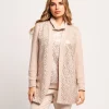 Cardigan in maglia con paillettes