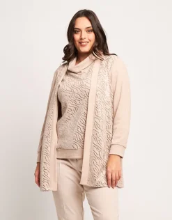 Cardigan in maglia con paillettes