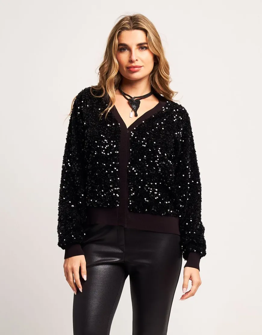 Cardigan in paillettes