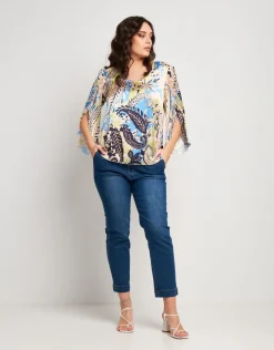 Casacca con maniche a petalo