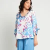 Casacca con scollo a V e fiocchi
