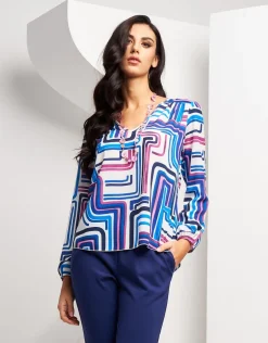 Casacca con scollo a V e arriccio