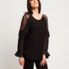 Casacca con volant e pizzo