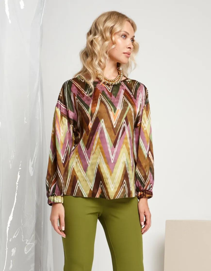 Casacca fantasia zig zag