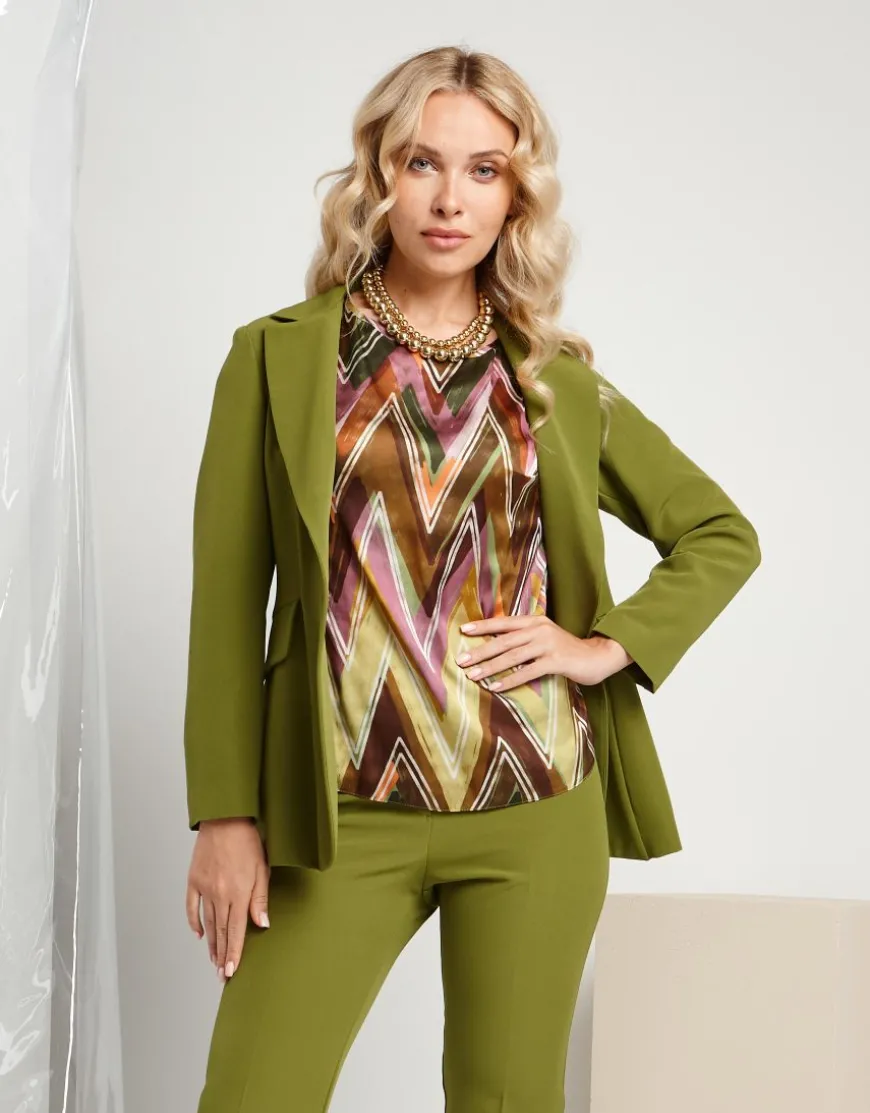 Casacca fantasia zig zag