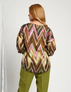 Casacca fantasia zig zag