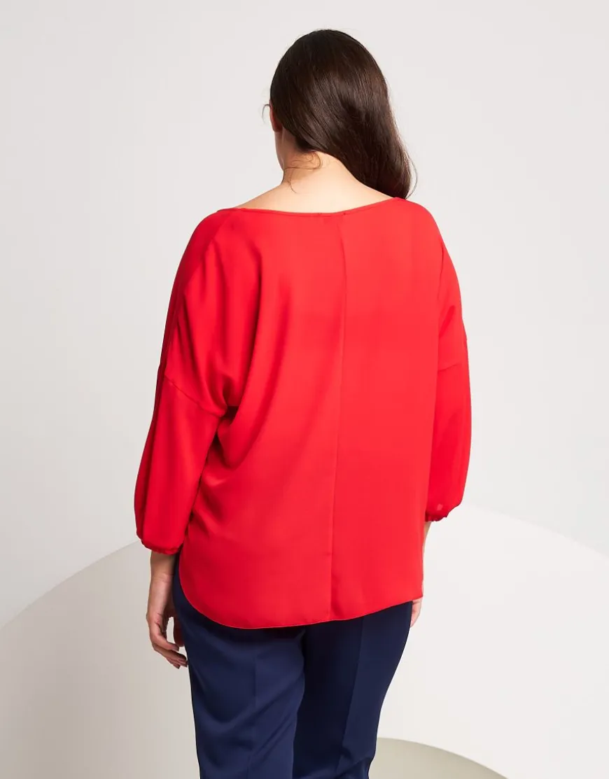 Casacca in georgette rossa