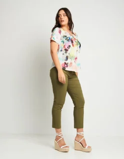 Casacca in jersey con anello sullo scollo