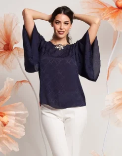 Casacca in raso jacquard