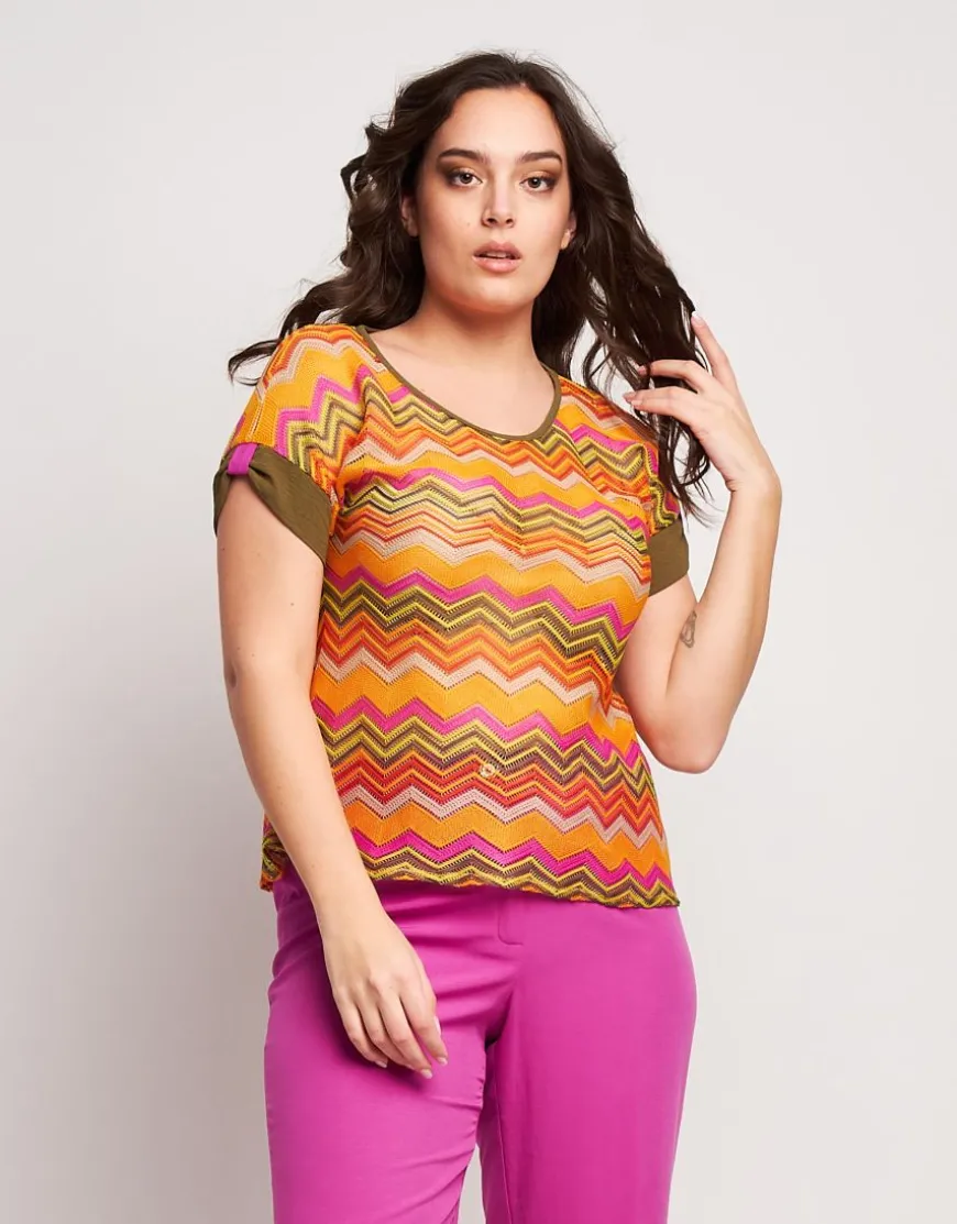 Casacca in rete multicolor