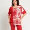 Casacca in viscosa con maniche a kimono