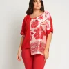 Casacca in viscosa con maniche a kimono