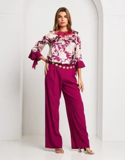 Casacca raso fantasia iris