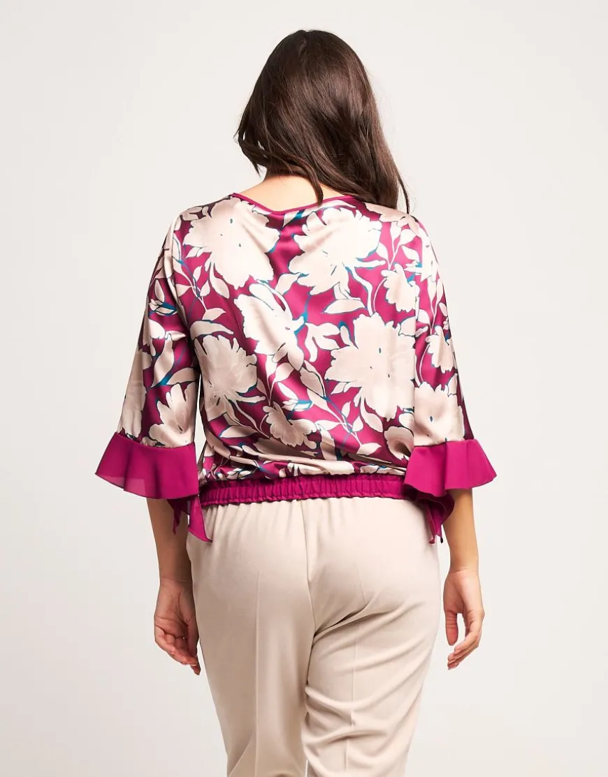 Casacca raso fantasia iris