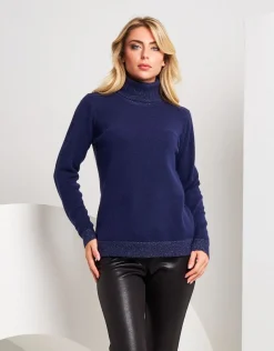 Dolcevita con dettagli in lurex