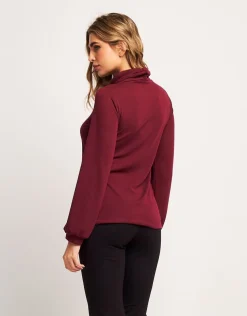 Dolcevita in maglia con maniche a sbuffo