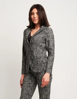 Giacca con filato in lurex