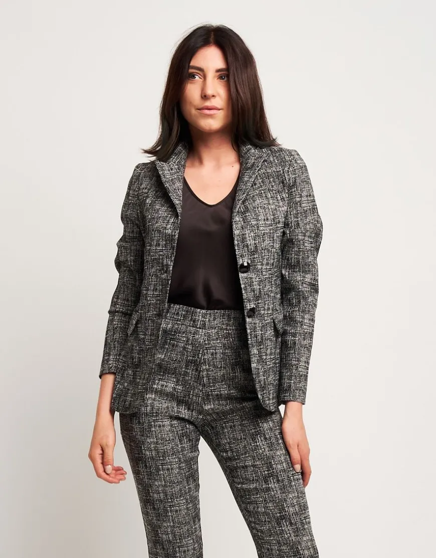 Giacca con filato in lurex