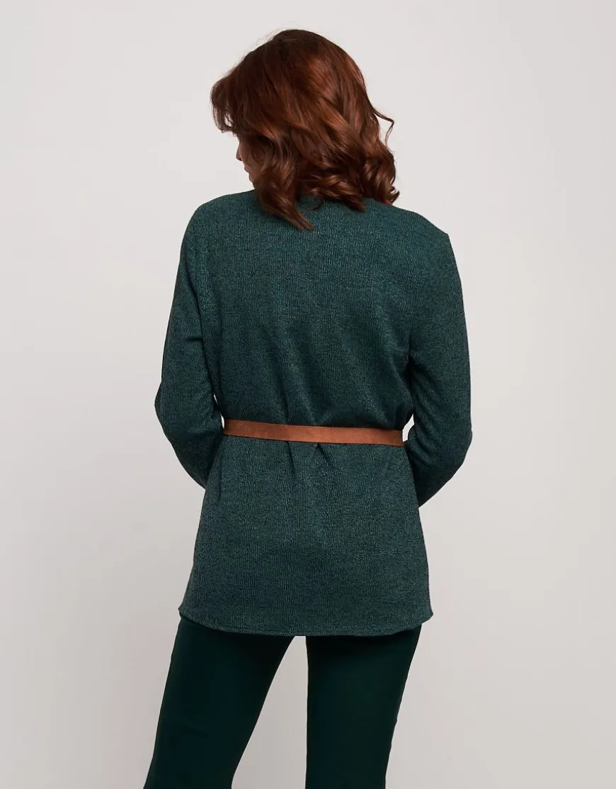 Giacca con fiore e cinturina