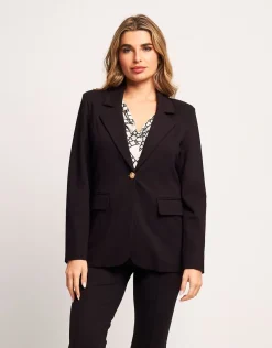 Giacca con revers e pattine