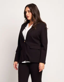 Giacca con revers e pattine