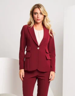 Giacca con revers e pattine laterali