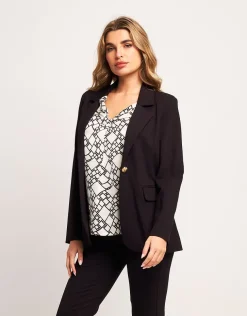 Giacca con revers e pattine
