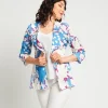 Giacca fantasia con revers e bottoni