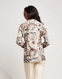 Giacca fantasia con revers