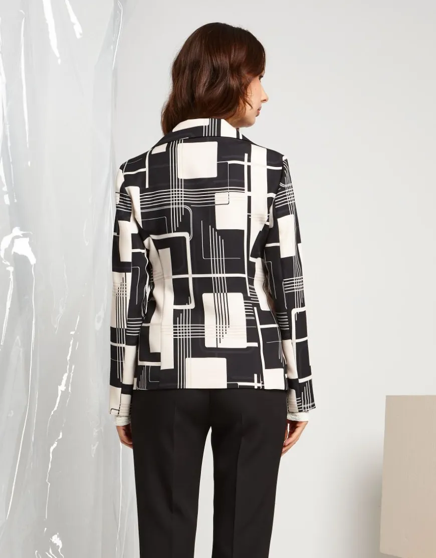 Giacca fantasia geometrica