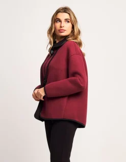 Giacca in doppio jersey con cappuccio