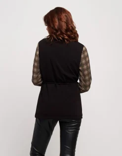 Giacca in jacquard a quadri