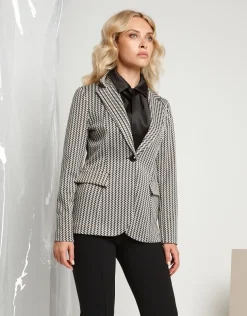 Giacca in maglia jacquard