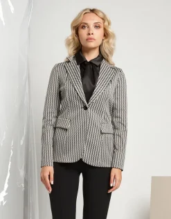 Giacca in maglia jacquard