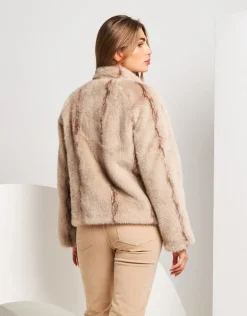 Giubbino double face beige
