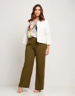 Giubbino in jeans con bordure