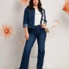 Giubbino in jeans con colletto e taschini