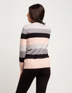 Maglia a righe con paillettes