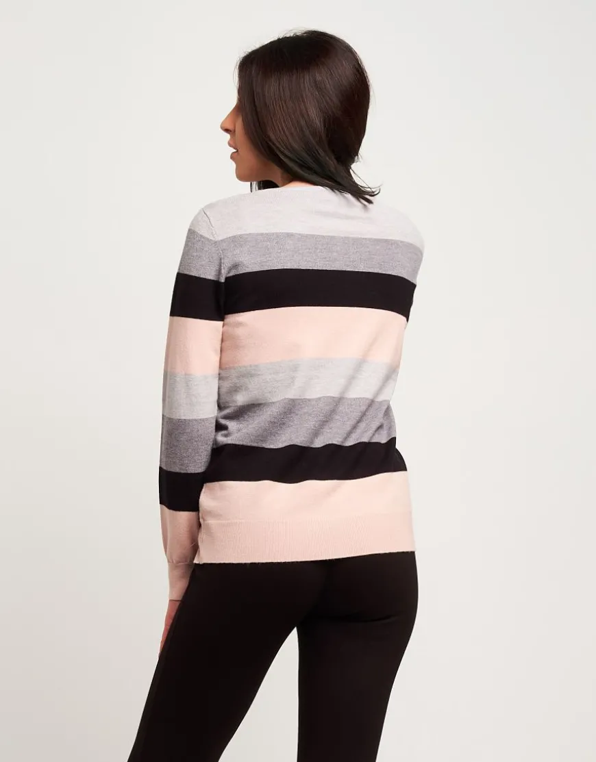Maglia a righe con paillettes